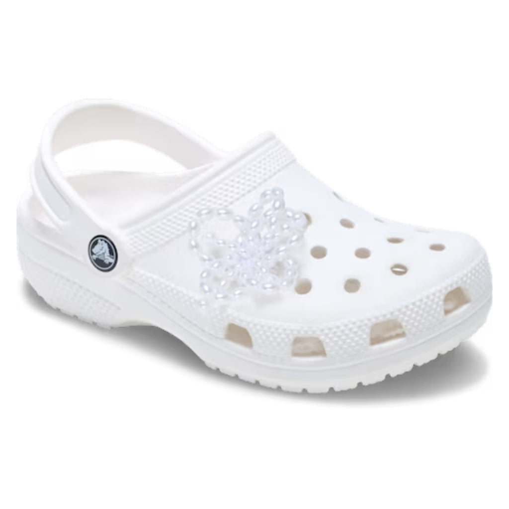 White Pearl Beaded Floral