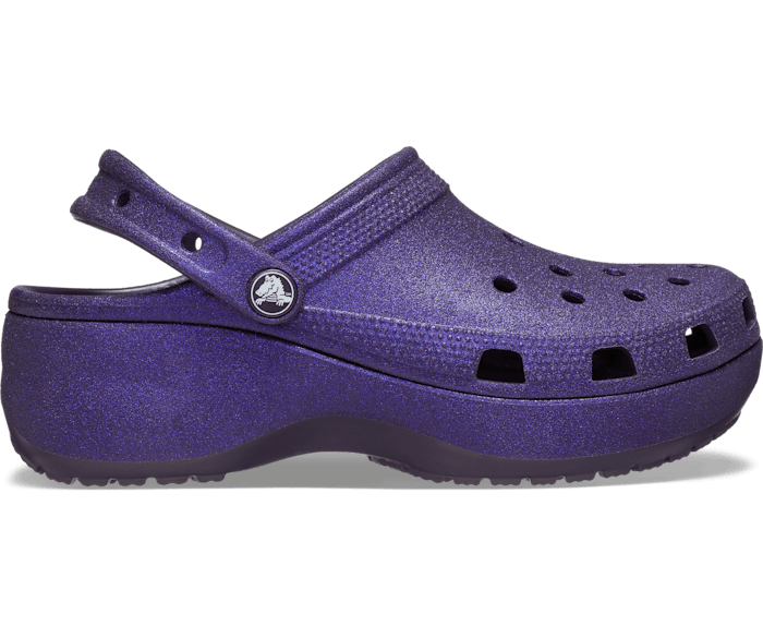 Classic Platform Glitter Clog