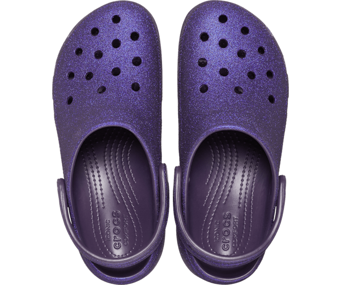 Classic Platform Glitter Clog