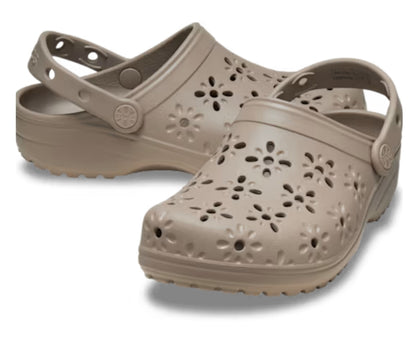Classic Floral Cut-Out Clog