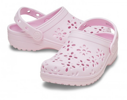 Kids' Classic Floral Cut Out Clog
