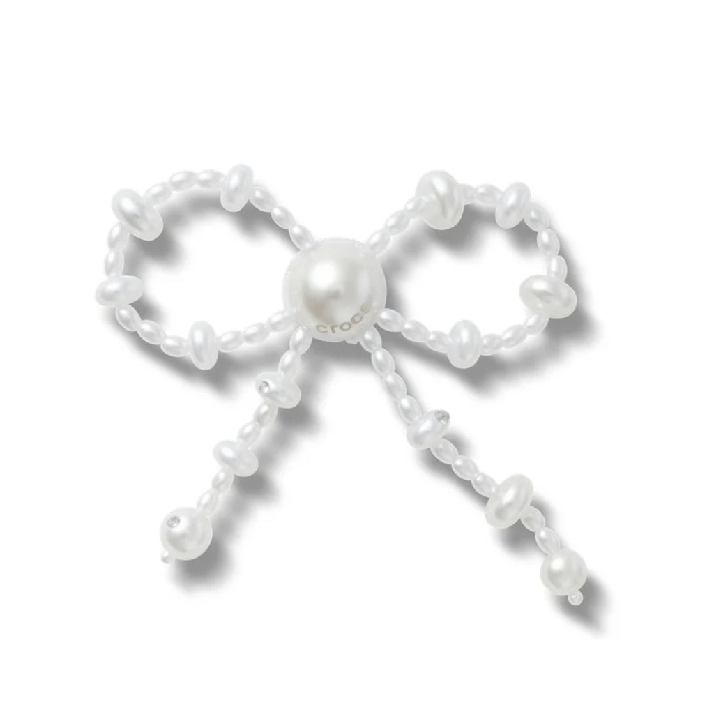 White Large Pearl Beaded Bow