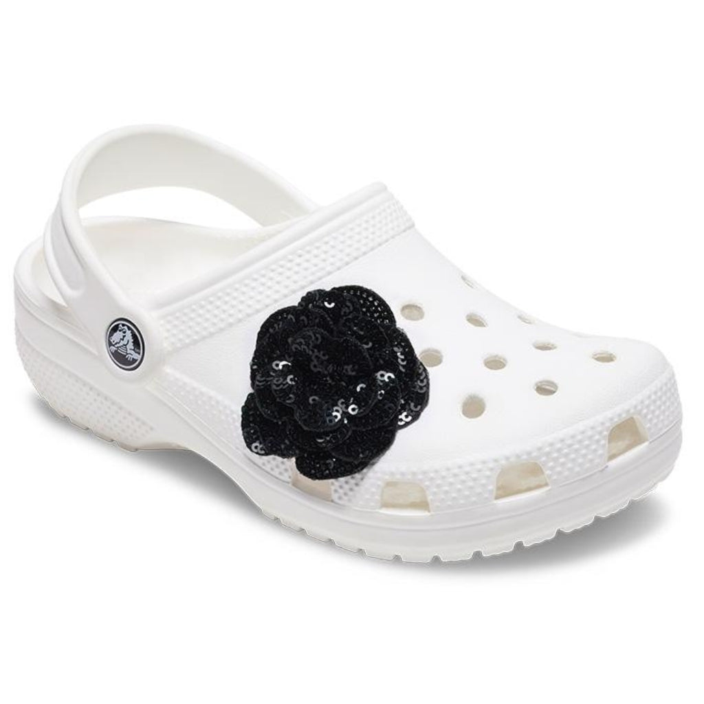 Black Sequin Flower