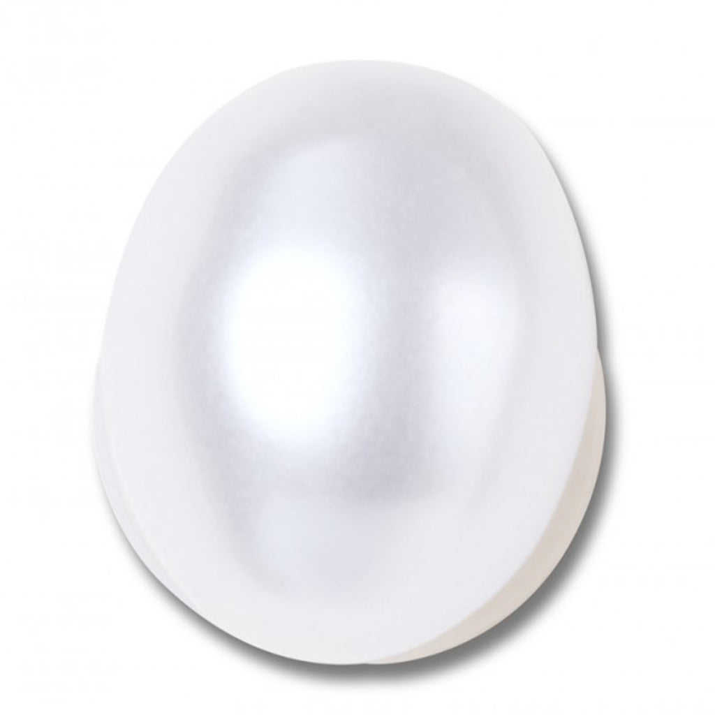 White Oval Baroque Pearl