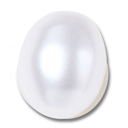 White Oval Baroque Pearl