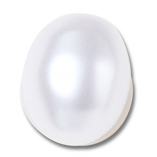 White Oval Baroque Pearl