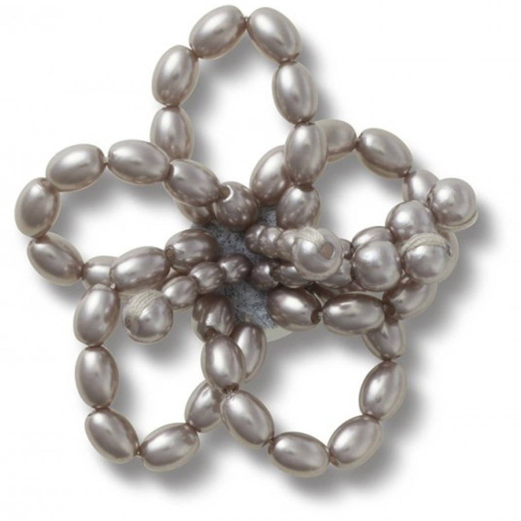 Black Pearl Beaded Floral