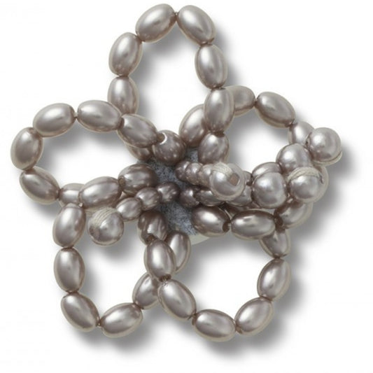 Black Pearl Beaded Floral