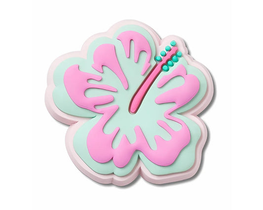 Turquoise And Pink Hibiscus