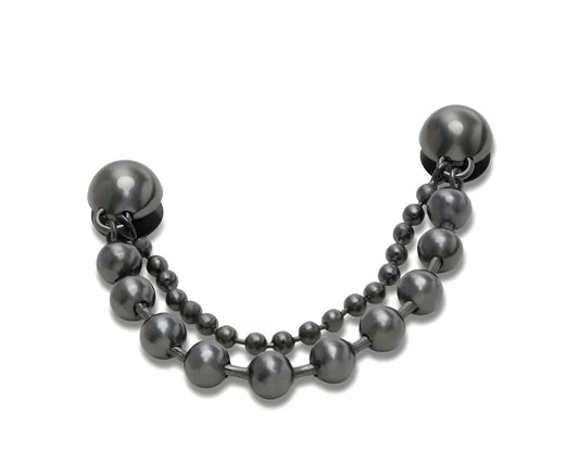 Double Black Gem Chain