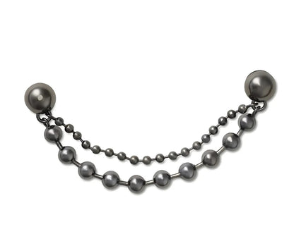 Double Black Gem Chain