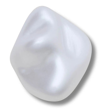 White Square Baroque Pearl