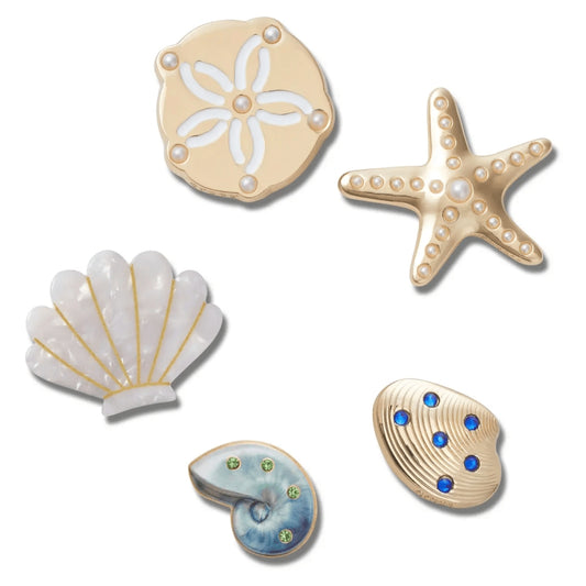 Gold Seashell 5 Pack