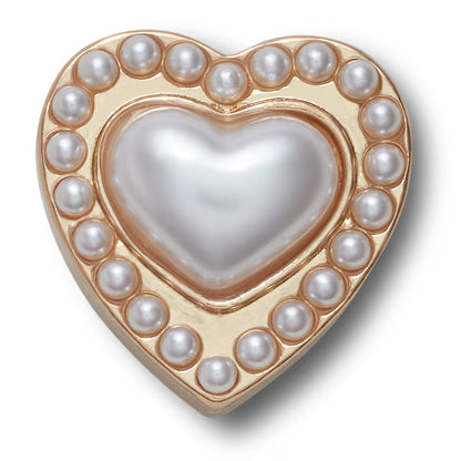 Gold Pearl Heart