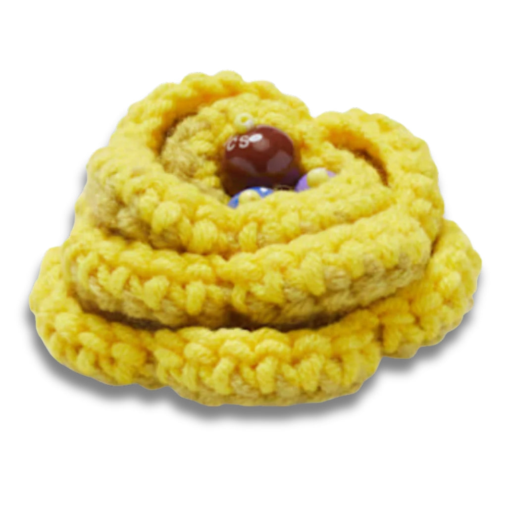Yellow Crochet Floral