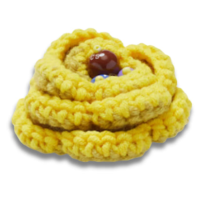 Yellow Crochet Floral