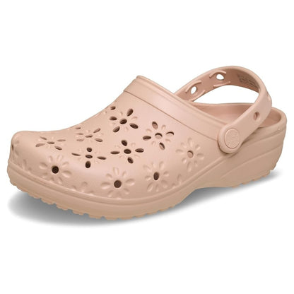 Classic Floral Cut-Out Clog