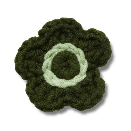Green Crochet Flower