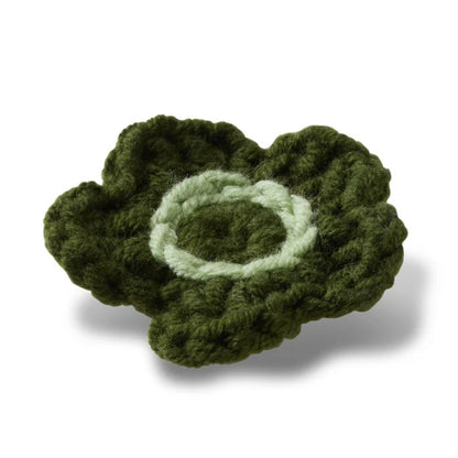 Green Crochet Flower
