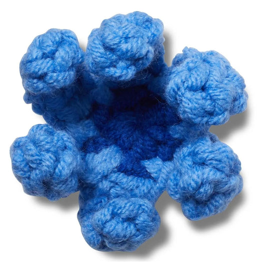 Blue Crochet Flower