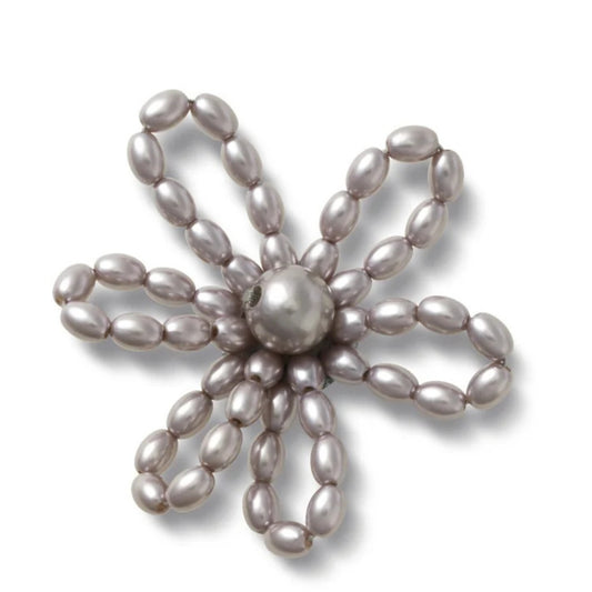 Black Pearl Beaded Daisy