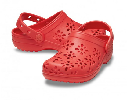 Kids' Classic Floral Cut Out Clog