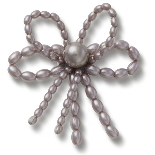 Black Pearl Beaded Bow